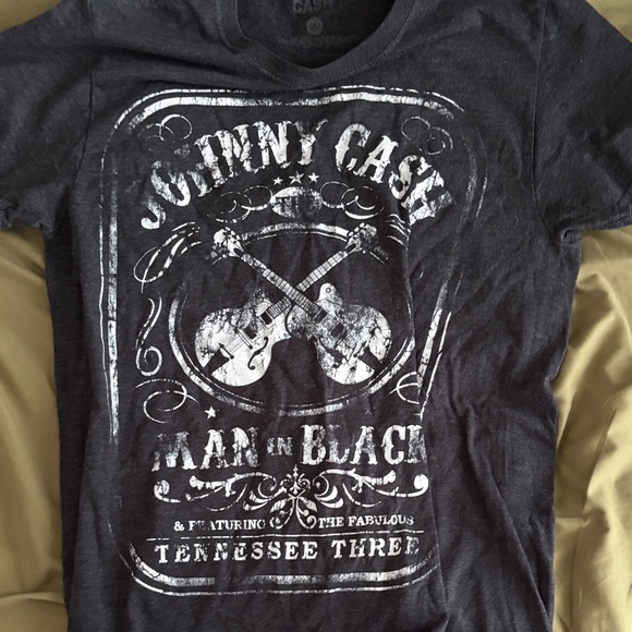 Ash Johnny Cash Graphic Tee - Dark Gray - Picture 3 of 4